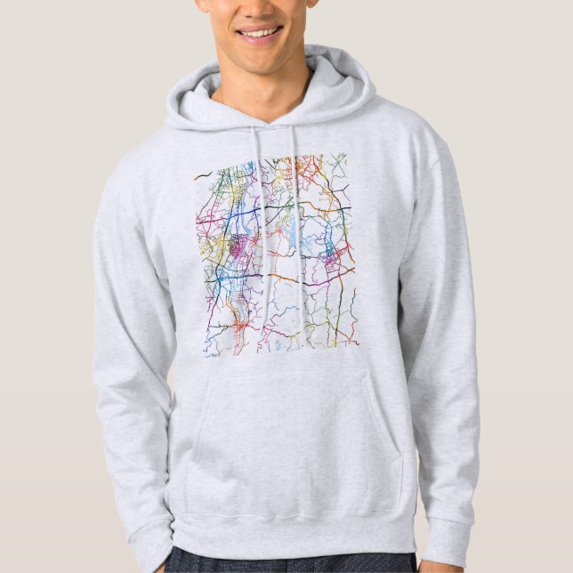 Sudadera Meishan China City Map (Anverso)