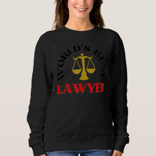 Sudadera Mejor Abogado del Mundo  Abogados  Ley  Abogado