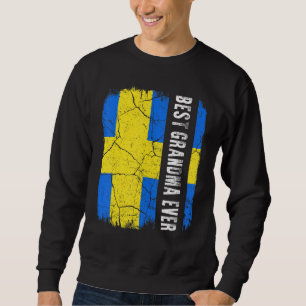 Sudadera Mejor abuela sueca que nunca Suecia Bandera Día de