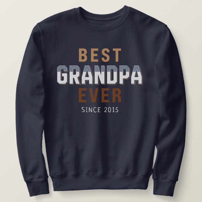 Sudadera Mejor Abuelo del Año  (Anverso del diseño)