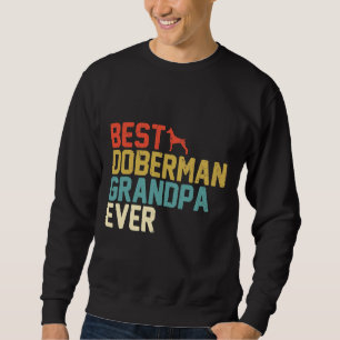 Sudadera Mejor Abuelo Doberman Retro