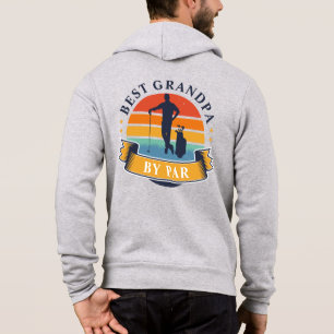 Sudadera Mejor Abuelo Retro Del Personalizado Par Golfer