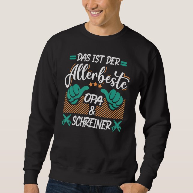 Sudadera Mejor Abuelo Y Abuelo De La Profesión De Los Carpi (Anverso)