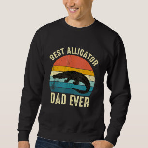 Sudadera Mejor Alligator Dad Día de los Padres Retro Vintag