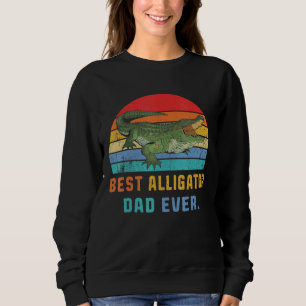 Sudadera Mejor Alligator Papá Amor Animal Vintage Retro