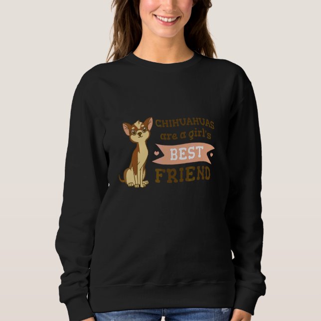 Sudadera Mejor amiga chihuahua (Anverso)