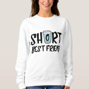 Sudadera Mejor Amigo Corto - Café Coincisivo para Latte BFF