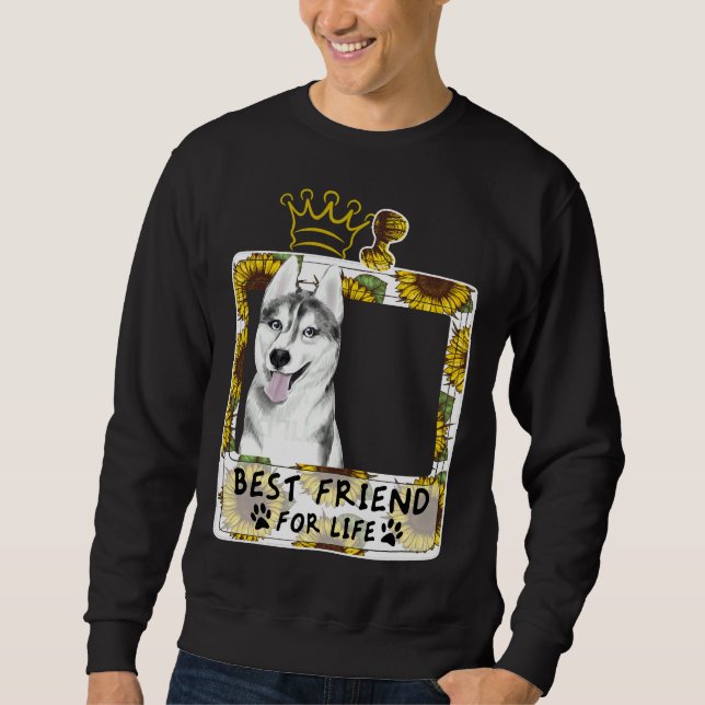 Sudadera Mejor Amigo De La Vida Para Husky (Anverso)