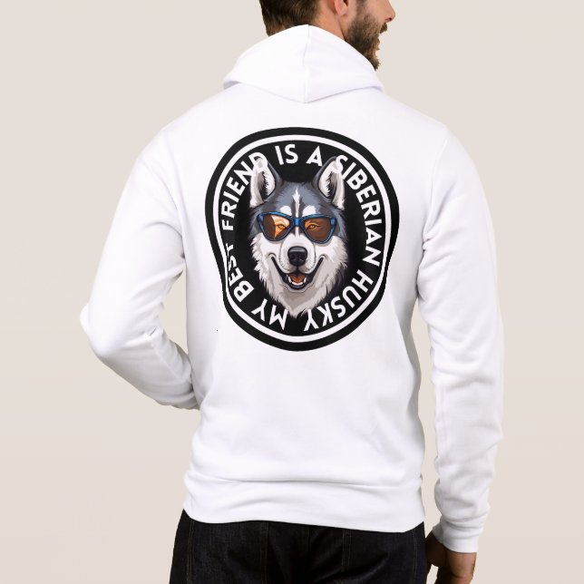 Sudadera Mejor Amigo Siberian Husky (Reverso)