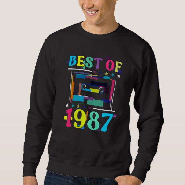 Sudadera Mejor Año De Nacimiento Retro Cassette Ta (Anverso)