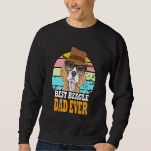 Sudadera Mejor Beagle Dad Ever Dogs Retro Puppy Gafas De So