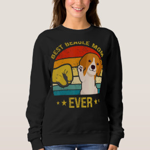 Sudadera Mejor Beagle Mamá Jamás Retro Vintage Puppy