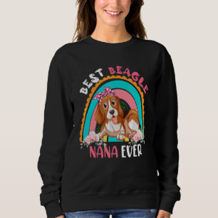Sudadera Mejor Beagle Nana nunca lindo Perro con flores de 