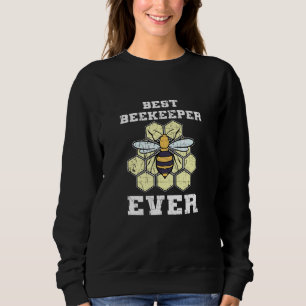 Sudadera Mejor Beekeeper Ever Beever Retro Honeycomb Api