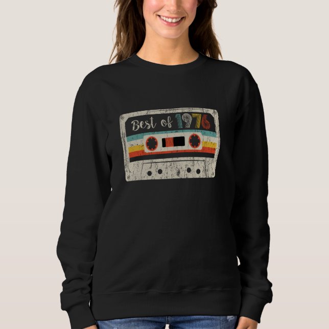 Sudadera Mejor Bi De Cinta De Cassette Clásica De 1976 (Anverso)
