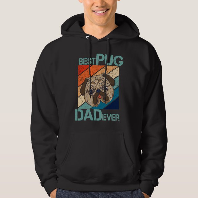 Sudadera Mejor Bicho De Arte Para Perros De Pug Lover (Anverso)