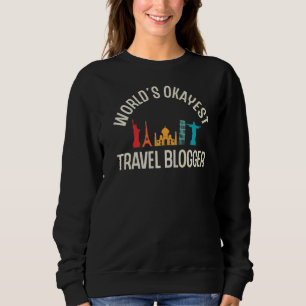 Sudadera Mejor blogger de viajes del mundo Wanderlust Blogg