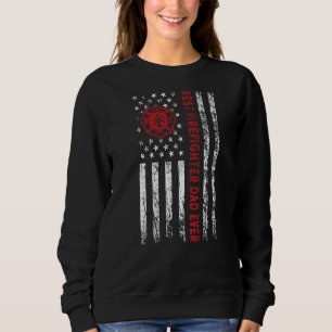 Sudadera Mejor Bombero De Hombres Padre Padre De La Bandera