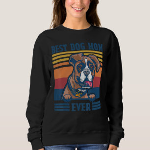 Sudadera Mejor Boxer Mamá Perro Día de la Madre