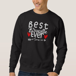 Sudadera Mejor Brunette Amor Minimalista de Mujeres 1