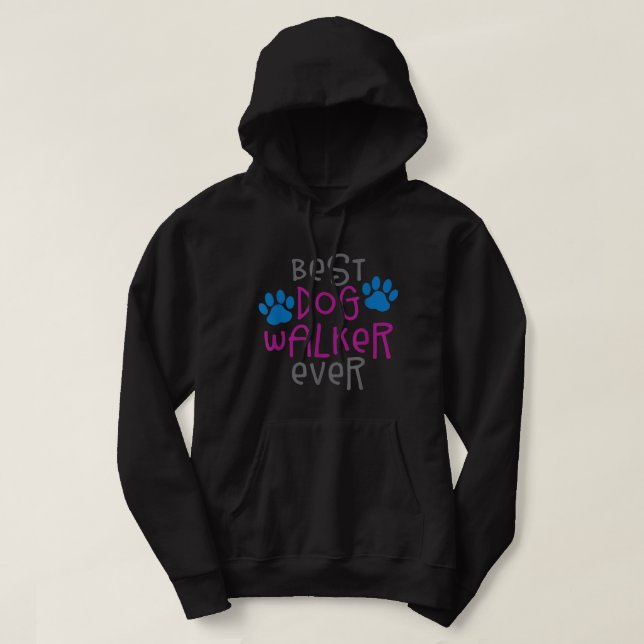 Sudadera Mejor caminante de perros mejor mascota de la isla (Diseño del anverso)