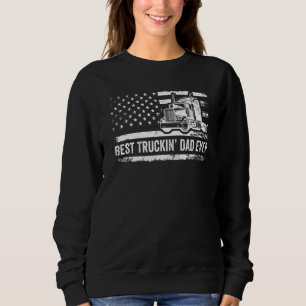 Sudadera Mejor Camión De Camión De Bandera Estadounidense P