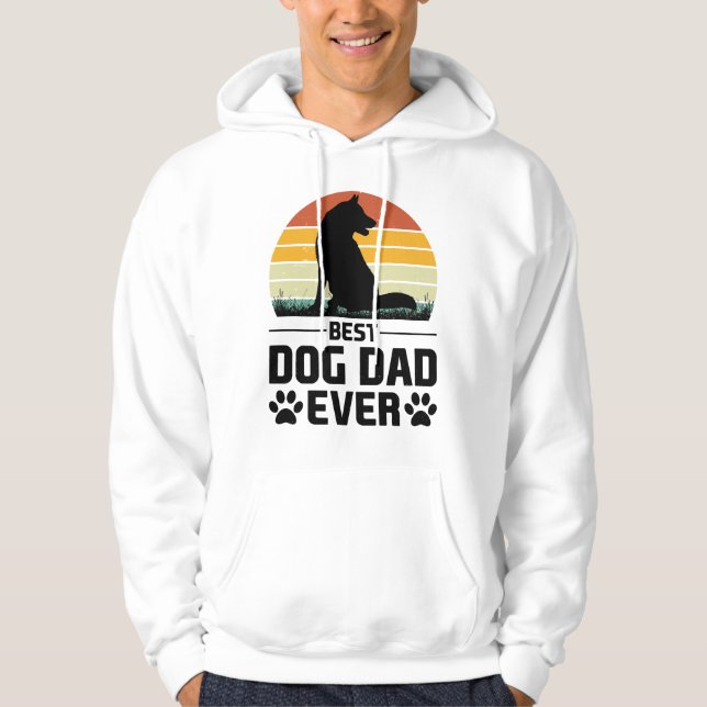 Sudadera Mejor Camiseta De Papá Perro 3 (Anverso)