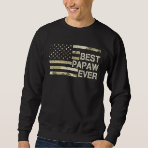 Sudadera Mejor Camuflaje De Papaw En La Edad De Los Hombres