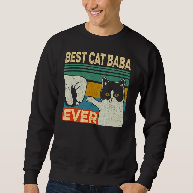 Sudadera Mejor Cat Baba Ever Cat Dad (Anverso)