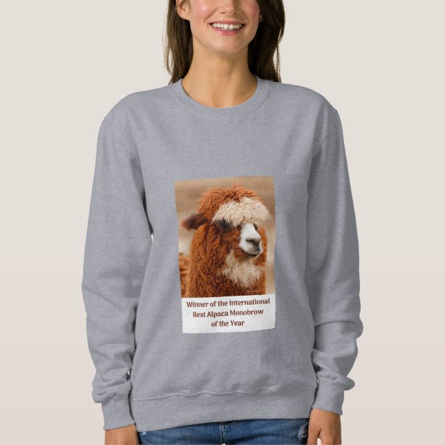 Sudadera Mejor ceja única de alpaca (Anverso)