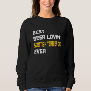 Sudadera Mejor Cerveza Escocesa Amante Terrier Escocés