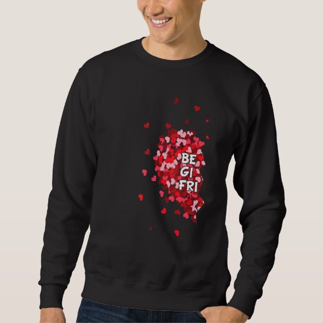 Sudadera Mejor Chica Amigos Día de San Valentín pareja dos  (Anverso)