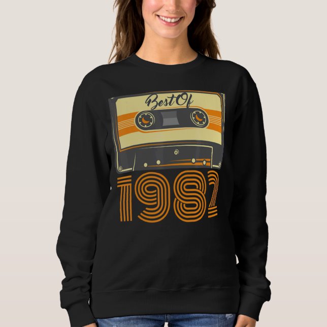 Sudadera Mejor Cinta Cassette 40th Birthday de 1982 1 (Anverso)