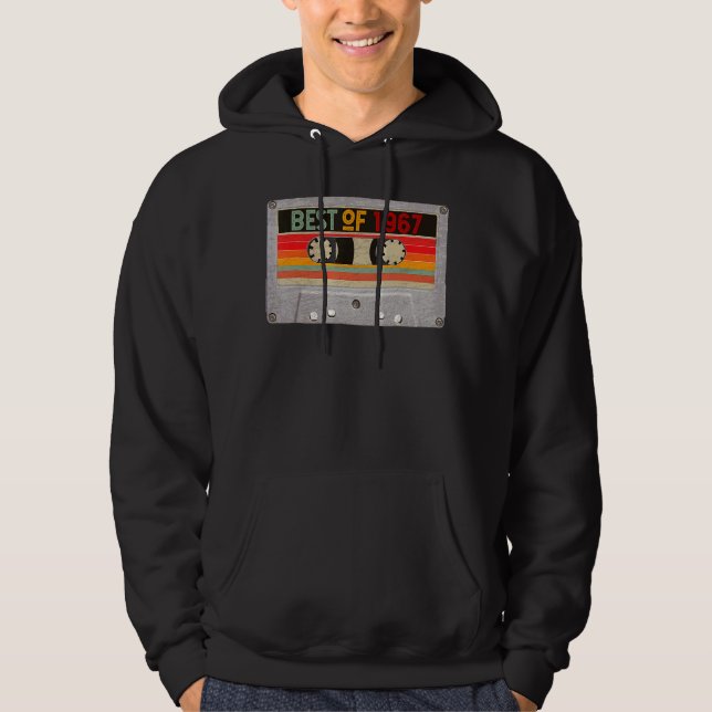 Sudadera Mejor Cinta Mixtape Cassette De 1967 55º Cumpleaño (Anverso)
