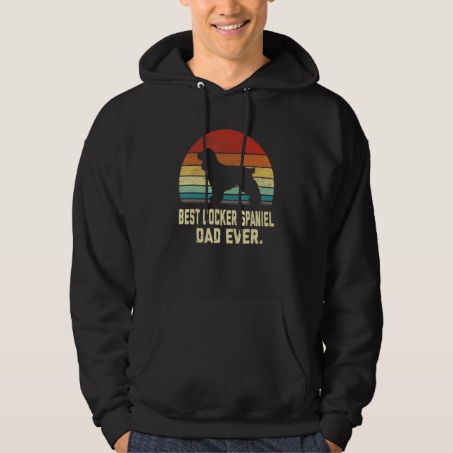 Sudadera Mejor Cocker Spaniel Dad Perro de la Historia (Anverso)