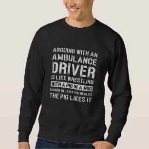 Sudadera Mejor Conductor De Ambulancias Emergencia Paramédi