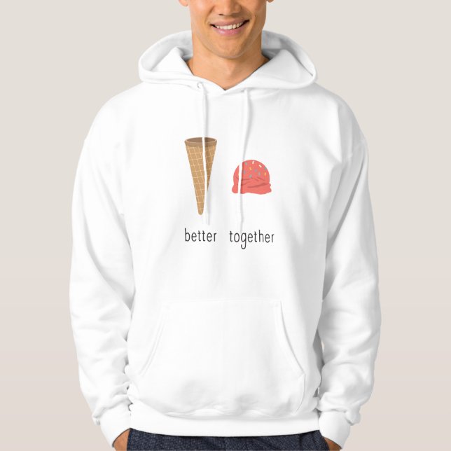 Sudadera Mejor Cono De Helado Con Helado De Algodón (Anverso)