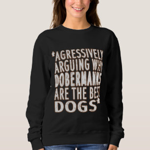 Sudadera Mejor Corto Doberman Mezcla de Perro Diciendo Papi