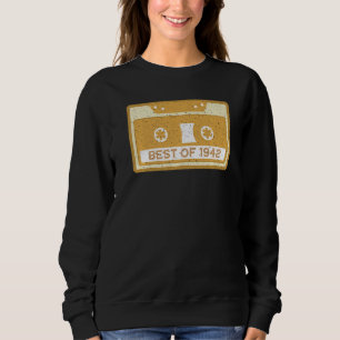 Sudadera Mejor Cumpleaños De 1942 80ª Celebración Vintage