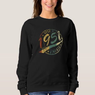 Sudadera Mejor Cumpleaños de la Mujer Hombre Vintage 1951