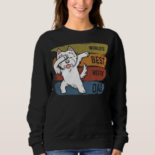 Sudadera Mejor Dabbing Westie Dad Dab Para Niños Hombres