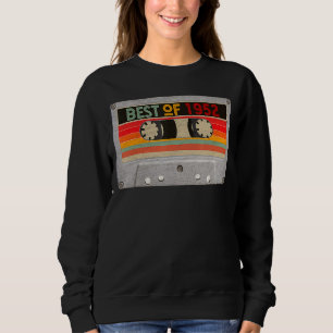 Sudadera Mejor De 1952 Cinta Mixtape De Cassette 70º Cumple