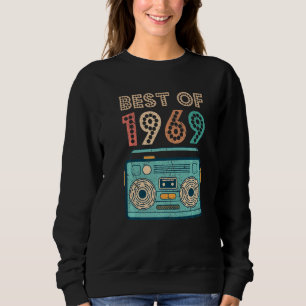 Sudadera Mejor De 1969 53º Cumpleaños Cassette Retro Vintag