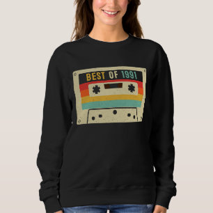Sudadera Mejor de 1991 Cinta de Cassette Retro Vintage 32º 