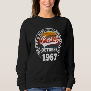 Sudadera Mejor De Octubre De 1967 55º Cumpleaños Durante 55