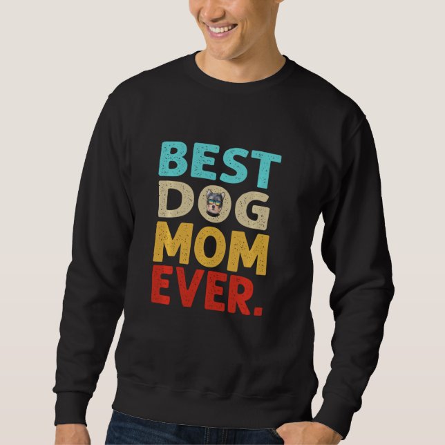 Sudadera Mejor Día de la Madre de Yorkshire Terrier Dog Mom (Anverso)