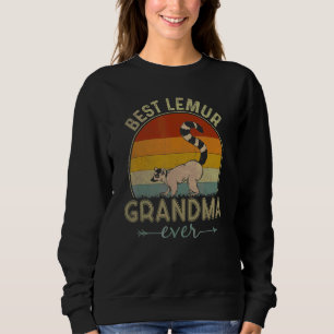 Sudadera Mejor Día de la Madre Retro de la Abuela Lemur