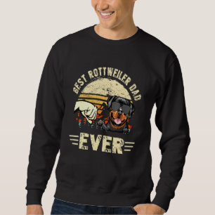 Sudadera Mejor Día de los Padres Retro de Rottweiler Dad