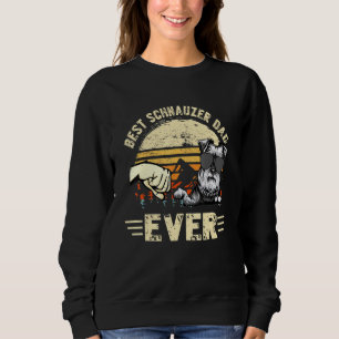 Sudadera Mejor Día de los Padres Retro de Schnauzer Dad