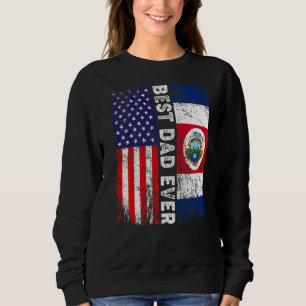 Sudadera Mejor Día del Padre Costa Rica Bandera Estadounide